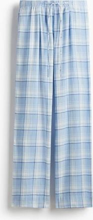 H&M Pull-on Trousers in Light Blue/plaid at Nordstrom, Size Xx-Large
