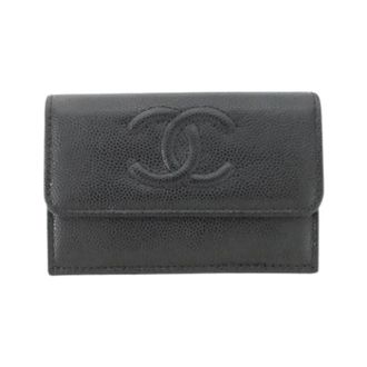 Chanel Pre-owned Vintage Wallet - Dames - Pre-owned - Zwart - Maat: ONE Size Leer