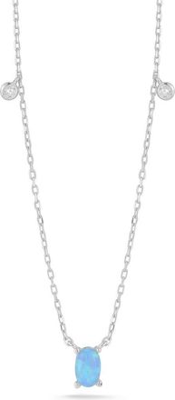Glaze Jewelry Opal Necklace in Silver at Nordstrom Rack