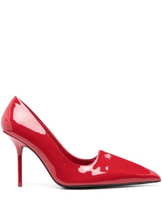 Acne Studios 100mm patent leather pumps - women - Calf Leather/Calf Leather/Calf Leather/Rubber - 39 - Red