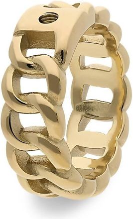 Qudo Womens Liberi Basic Ring In Gold