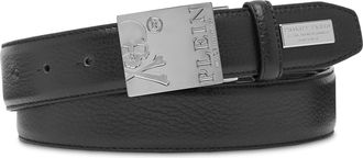 Philipp Plein Leather Belt Skull and Plein