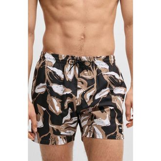 BOSS Piranha Swim Trunks in Black at Nordstrom Rack, Size Xx-Large