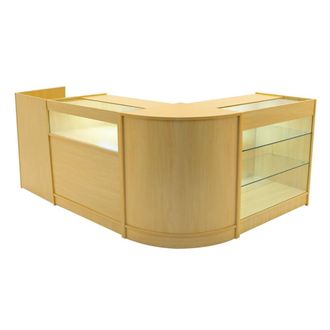 MonsterShop Polaris LED Shop Counter Set K900, B900, TB60 & CM60 - Maple in Beige