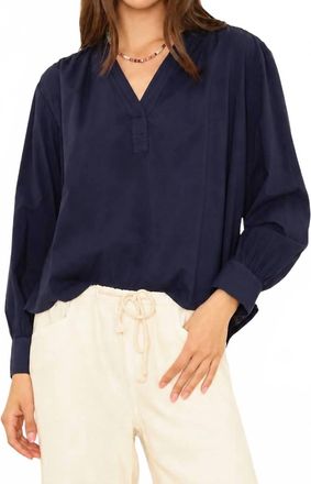Xirena Elena Popover Top In Navy