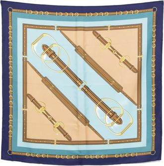 Gucci Printed Silk Foulard-Donna