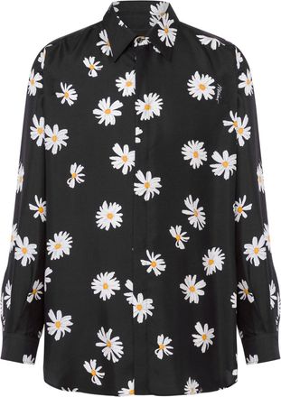 Moschino Silk Floral Print Shirt