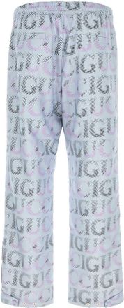 Gucci Mens Printed Polyester Trousers Purple