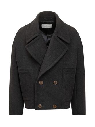 Lanvin Lanvin Short Peacoat In Wool
