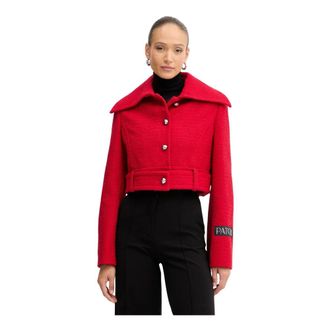 Patou Jassen, Dames, Rood, M, Wol, Kort Jasje