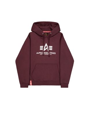 Alpha Industries Hoodie ALPHA INDUSTRIES Basic Hoodie BL, Herren, Gr. M, rot (deep maroon), Obermaterial: 80% Baumwolle, 20% Polyester, regular fit, Sweatshirts Hoodie