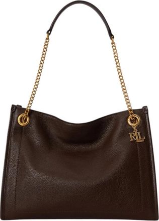 Ralph Lauren Bradley Medium Tote - Dames - Schoudertassen - Bruin - ONE Size - Katoen - Tassen
