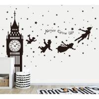OEM Vinilo Decorativo De Pared De La Estrella De Peter Pan, Calcoman&iacute;a De Pared De Hadas Del Big Ben, A-crezuo