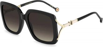 Carolina Herrera HER 0420/S Zonnebril - Dames - Zonnebrillen - Zwart - 56 MM - Accessoires