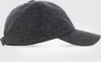 Borsalino Cappello da baseball in cashmere con cinturino regolabile