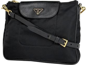 Prada Borsa a spalla Pre-owned in nylon - - Pre-owned - Donna - Nero - ONE SIZE