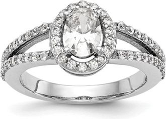 Diamond2Deal 14k White Gold Lab Grown Diamond Wedding Band Ring 1/2Ct Clarity- VS Color- G-H
