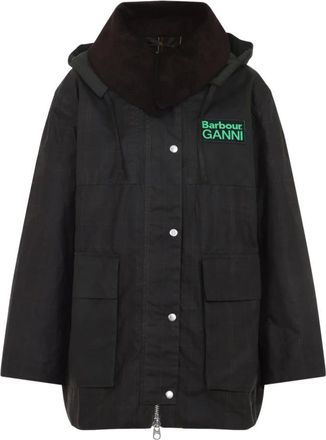 Barbour Jassen, Dames, Groen, S, Katoen, Lwx 1528 Duffle Coat