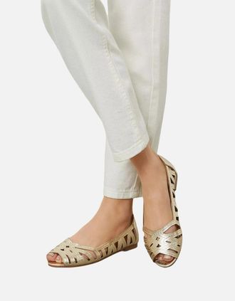 Dorothy Perkins Womens Dorothy Perkins Womens/Ladies Prim Peep Toe Wide Pumps - Gold - Size: 7