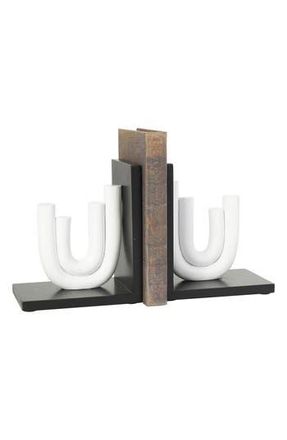 Uma Contemporary Set of 2 Bookends in White at Nordstrom Rack