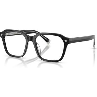 Brunello Cucinelli 53mm Rectangle optical glasses in Black at Nordstrom