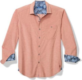 Tommy Bahama Coastline Cord Cotton Button-Up Shirt in Faded Rose at Nordstrom, Size Xxx-Large