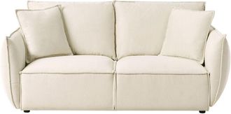 Beliani Sofa 3 Seater KUNES Fabric Light Beige