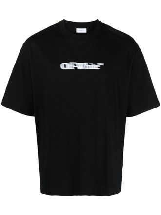 Off-white blurred logo-print T-shirt - Black