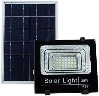 OEM Solar Light 25 W Radio Frecuencia Con Mando A Distancia Ip67 Street Jard&iacute;n Exterior Iluminaci&oacute;n Led Proyector De Paneles Solares