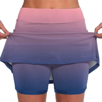 Generic Golf Skirts for Women Plus Size Shorts for Women Skorts with Pockets Tummy Control Skirt Yoga Running Athletic Tennis Skorts(28 Pink,3X-Large)
