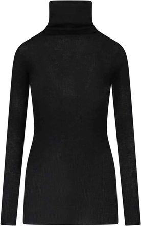 Rick Owens Maglia Collo Alto In Lana