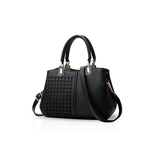 Sac à Bandoulière Pour Femme Nicole & Doris En Cuir PU Bleu - Cabas Main, Grande Capacité, Multiple Poches - 10