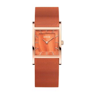 Bering Dameshorloge Ros&eacute;goud- Oranje Classic 10426-565-S - Dames - Horloges - Roze - ONE Size - Accessoires