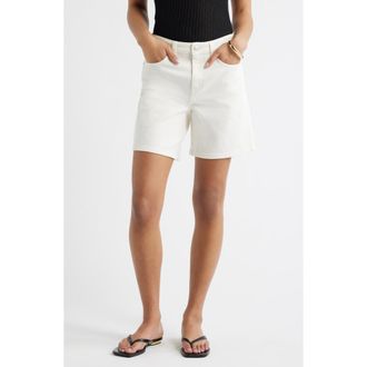 Open Edit Classic Denim Shorts in Morgan Wash at Nordstrom, Size 24