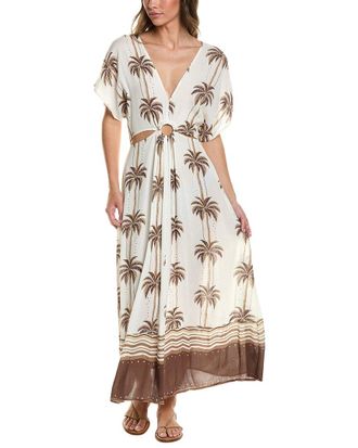Surf Gypsy Printed O-Ring Maxi Dress