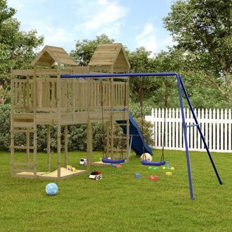 vidaXL Parque Infantil De Exterior Madera De Pino Impregnada Vidaxl
