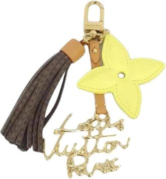 Louis Vuitton Pre-owned Accessories, female, Yellow, Size: ONE SIZE Pre-owned Leather Key-holder
