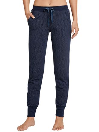 Schiesser Womens Long Pyjama Bottoms with Cuffs Cotton Stretch Mix + Relax