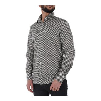 Eden Park Heren, Overhemden, Zwart, Maat: S Katoen