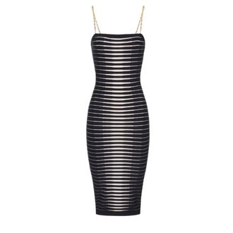 Elisabetta Franchi Midi Dresses, female, Black, Size: L Midi Dress