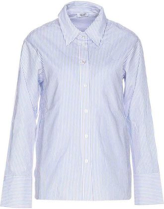 Liu Jo Light Blue And White Striped Shirt