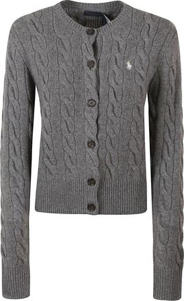 Ralph Lauren Cardigan - Dames - Vesten - Grijs - L - Wol - Truien & Vesten