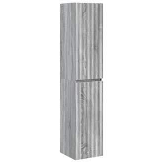 vidaXL Mueble De Ba&ntilde;o Montado En La Pared Sonoma Gris Vidaxl