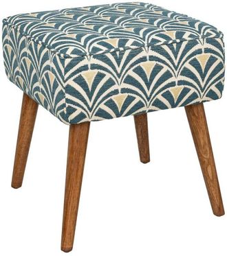 Atmosphera Sgabello chiara blu e bianco Atmosphera créateur dintérieur