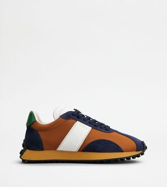 Tod's T Vintage Sneakers in Leather and Fabric