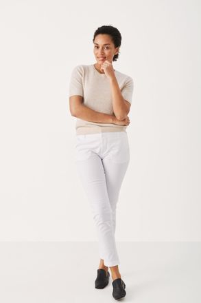 Part Two Casual broek Regular fit Bright White