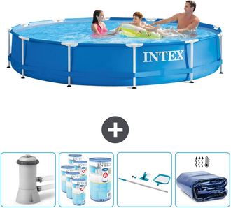 Intex Piscina Con Estructura Redonda - 366x76 Cm - 7-piezas Scb93