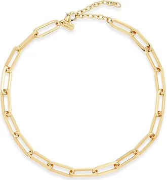 Melinda Maria Carrie Chain Link Necklace in Gold at Nordstrom