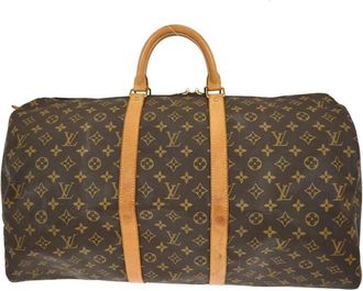Louis Vuitton Pre-owned Weekend Bags, female, Brown, Size: ONE SIZE Pre-owned Keepall Duffle Bag