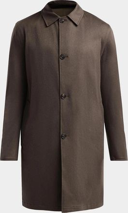 Sartorio Men & apos;s Reversible Rain Car Coat